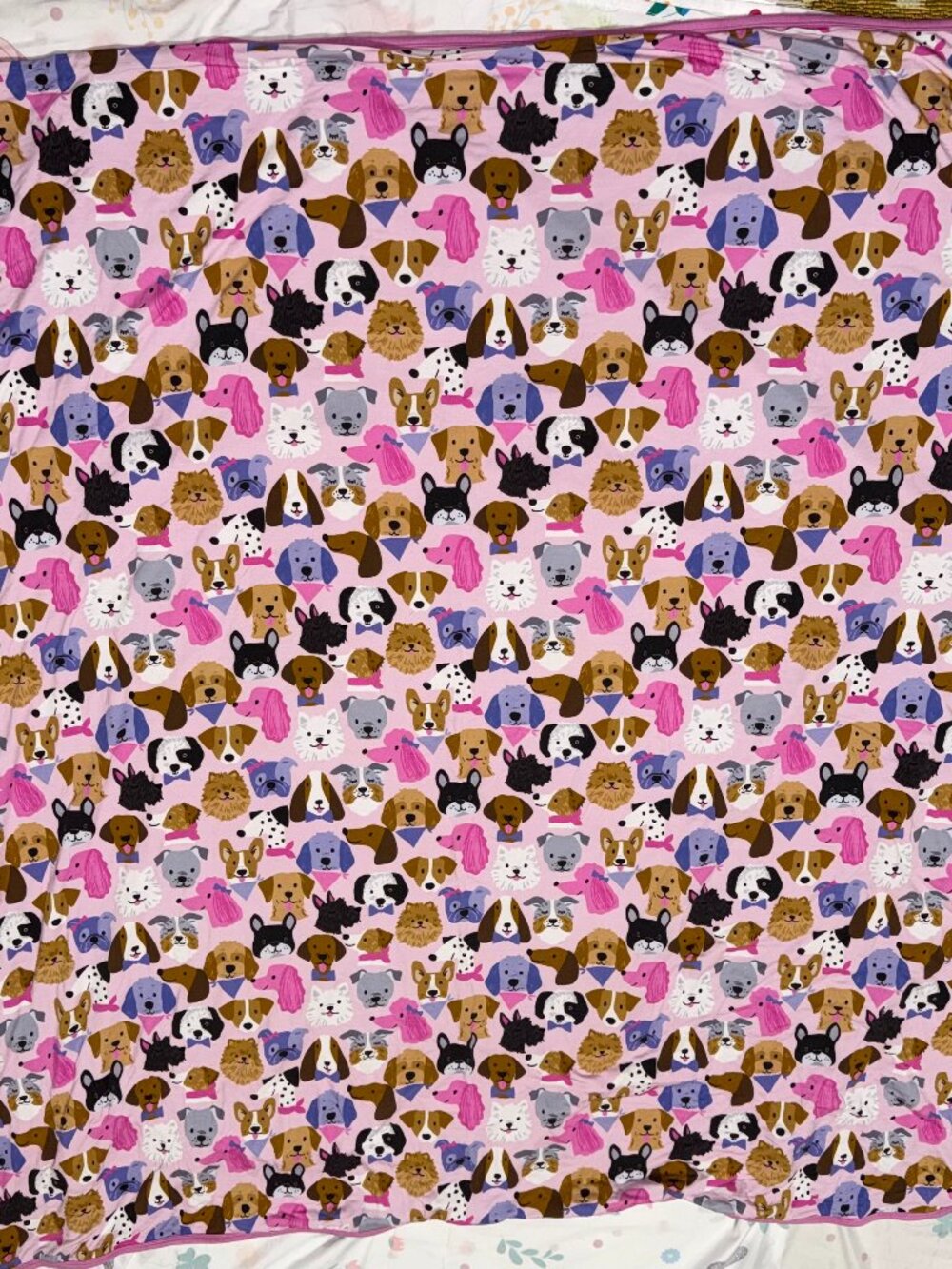 Little Sleepies Pink Puppy Parade Cloud Blanket